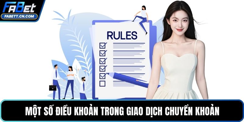 Một số điều khoản trong giao dịch chuyển khoản